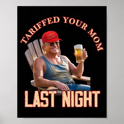 Tarief Uw Mama Grappig Tarief Daddy Trump Meme 1 Poster (Voorkant)