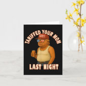 Tarief Uw Mama Grappig Tarief Papa Trump Meme Kaart (Gele Bloem)