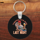 Tarief Uw Mama Grappig Tarief Papa Trump Meme Sleutelhanger (Voorkant)