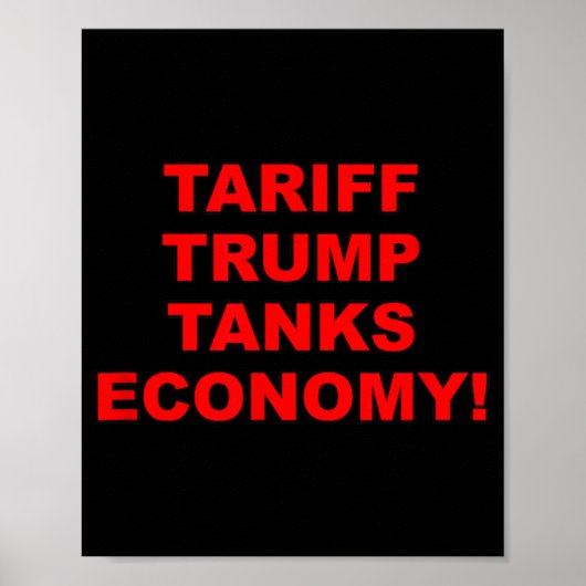 Tariefeconomie Trump Tanks Poster (Voorkant)