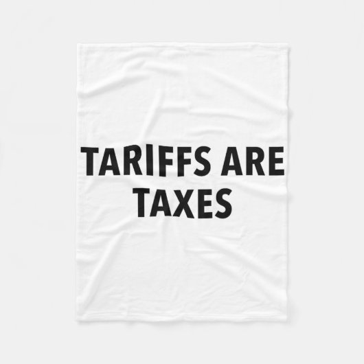 Tariefheffing is belasting  fleece deken (Voorkant)