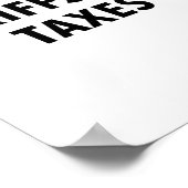 Tariefheffing is belasting  poster (Hoek)