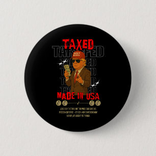 Tariefpapa Grappig Trump-ontwerp - Politieke meme Ronde Button 5,7 Cm