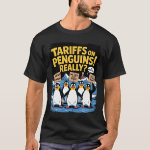Tariefpinguïns Flippers Up Heard Eiland Grappige R T-shirt