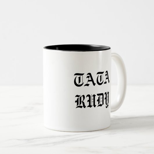 TARIËLE TWEEKLEURIGE KOFFIEMOK (Voorkant rechts)