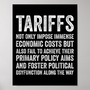 Tarieven Grappig Tariefeconomie Politiek Poster