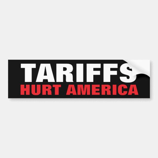 Tarieven Hurt America auto bumper sticker (Voorkant)