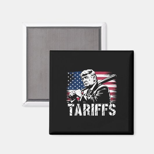 Tarieven Trump VS Vlag Handel Macht Grappig Tess Magneet (Voorkant / Achterkant)