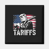 Tarieven Trump VS Vlag Handel Macht Grappig Tess Magneet (Voorkant)