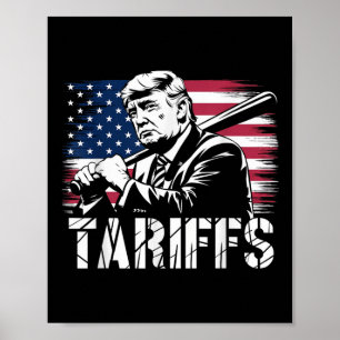 Tarieven Trump VS Vlag Handel Macht Grappig Tess Poster