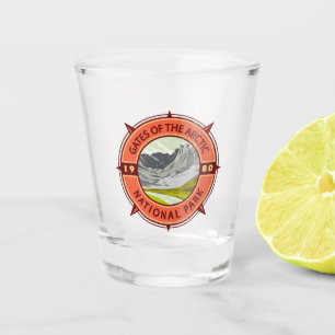 Tarieven van de Arctic National Park Retro Compass Shot Glas