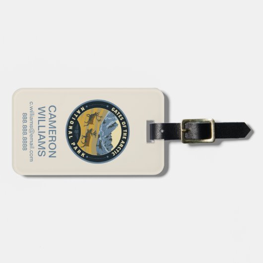 Tarieven van het nationale Arctisch park Bagagelabel (Voorkant horizontaal)