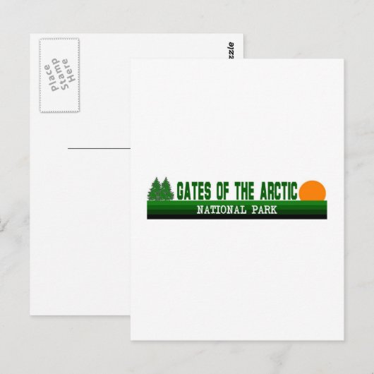 Tarieven van het nationale Arctisch park Briefkaart (Voorkant / Achterkant)