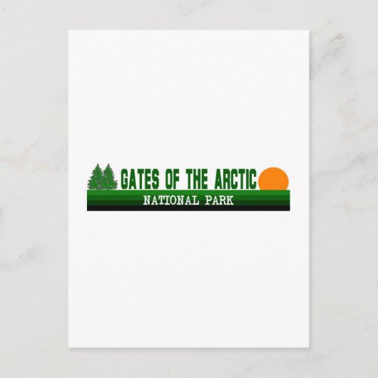 Tarieven van het nationale Arctisch park Briefkaart (Voorkant)