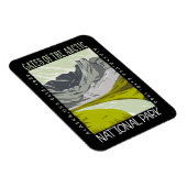 Tarieven van het nationale Arctisch Park Retro Dis Magneet (Rechterzijde)