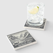 Tarieven van het nationale Arctisch park Stenen Onderzetter (Zijkant)