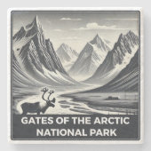 Tarieven van het nationale Arctisch park Stenen Onderzetter (Voorkant)