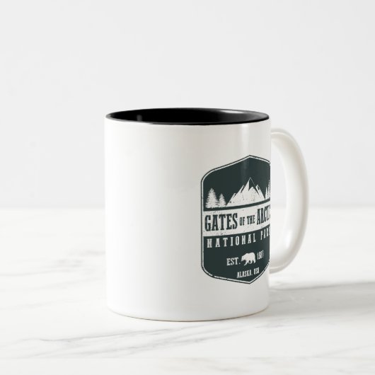 Tarieven van het nationale Arctisch park Tweekleurige Koffiemok (Voorkant rechts)