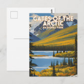 Tarieven van het nationale park Alaska in het noor Briefkaart (Voorkant / Achterkant)