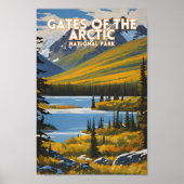 Tarieven van het nationale park Alaska in het noor Poster (Voorkant)