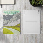 Tarieven van het nationale park Alaska Vintage Arc Briefkaart<br><div class="desc">Gates van het Arctische vectorkunstwerk in een ontwerp van de vensterstijl. Het park is het meest noordelijke natuurpark in de Verenigde Staten,  dat volledig ten noorden van de Arctische cirkel ligt.</div>