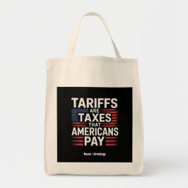 Tarieven zijn belastingen die Amerikanen betalen v Tote Bag