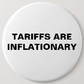 Tarieven zijn inflatoire Buttonnen Ronde Button 6,0 Cm (Voorkant)