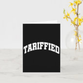 Tarievenafhankelijke Grappige Trump Economische Ta Kaart (Gele Bloem)