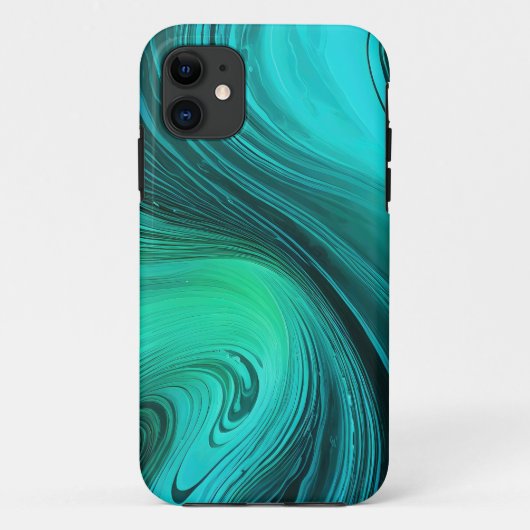 "Tarifa" blauwe wervelingen golven Case-Mate iPhone Case (Achterkant)