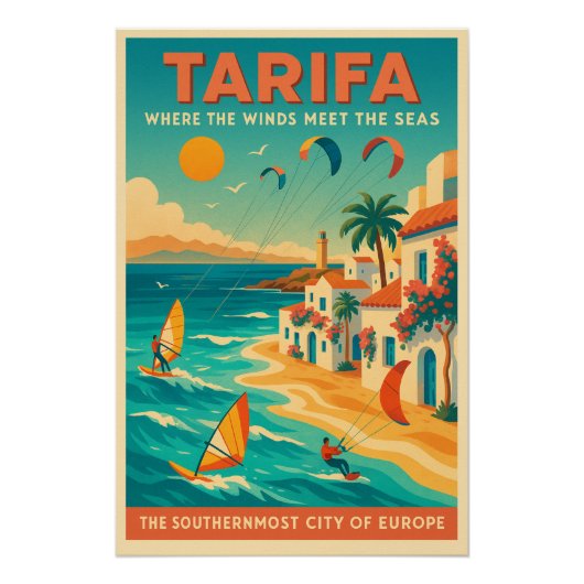 Tarifa, Spanje: De Zuidelijke Rand van Europa Perfect Poster (Voorkant)