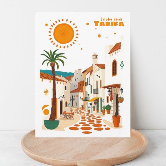 Tarifa Spanje vakantie mediterrane stad Briefkaart