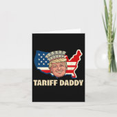 Tariff Daddy Funny Trump Kaart (Voorkant)