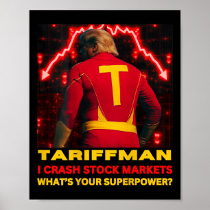 Tariff Man Trump Doet Aandelenmarkt Crashen Wat Is Poster