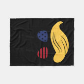 Tariff Sheriff President Trump Tariff Fleece Deken (Voorkant (Horizontaal))