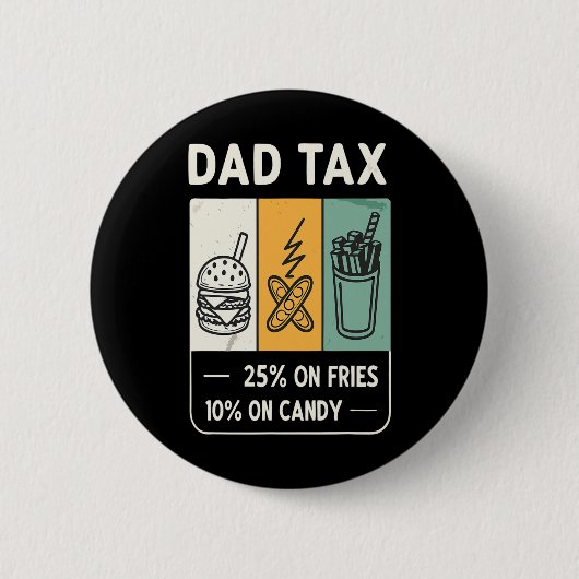 Tariffed Design Tariff Daddy Trump Grappig Vader Ronde Button 5,7 Cm (Voorkant)