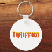 Tariffied - grappig Donald Trump tarief Sleutelhanger (Achterkant)