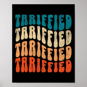 Tariffied verzet zich tegen protest tegen tarieven poster