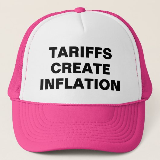 Tariffs Create Inflation™ vrachtwagenhoeden Trucker Pet (Voorkant)