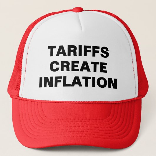 Tariffs Create Inflation™ vrachtwagenhoeden Trucker Pet (Voorkant)