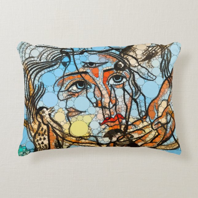 Tarin, Infinity Stippen beroemd gemaakt door After Accent Kussen (Voorkant)