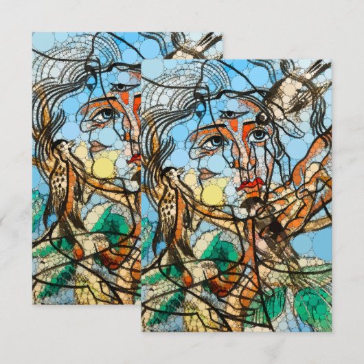 Tarin, Infinity Stippen beroemd gemaakt door After Bedankkaart (Voorkant / Achterkant)