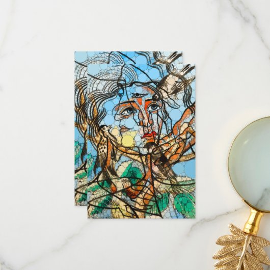 Tarin, Infinity Stippen beroemd gemaakt door After Bedankkaart (Voorkant / Achterkant in situ)