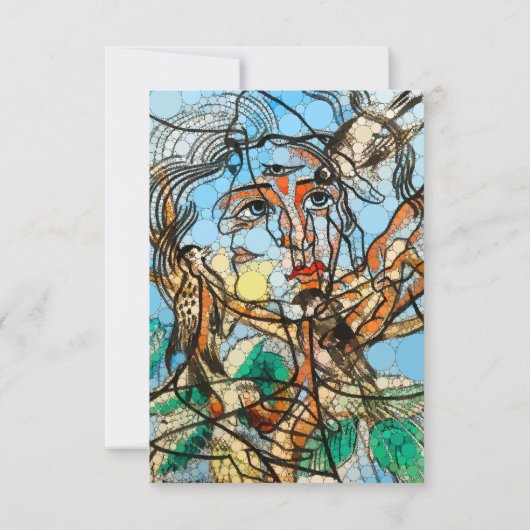 Tarin, Infinity Stippen beroemd gemaakt door After Bedankkaart (Achterkant)