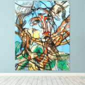 Tarin, Infinity Stippen beroemd gemaakt door After Canvas Afdruk (Insitu (Houten vloer))