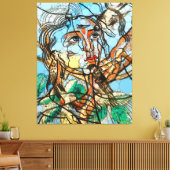 Tarin, Infinity Stippen beroemd gemaakt door After Canvas Afdruk (Insitu (Woonkamer))