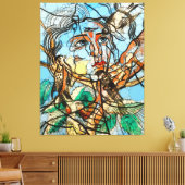 Tarin, Infinity Stippen beroemd gemaakt door After Canvas Afdruk (Insitu (Woonkamer))