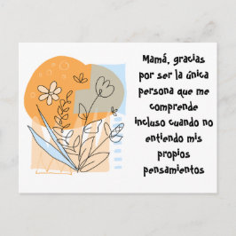 Tarjeta agradecimiento de comprension briefkaart