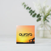 TARJETA AURORA VIERKANTE VISITEKAARTJE (Staand voorkant)