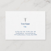 Tarjeta comercial Doctor Visitekaartje (Achterkant)