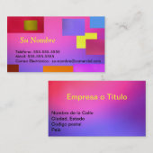 Tarjeta Comercial - Multicolor Visitekaartje (Voorkant / Achterkant)